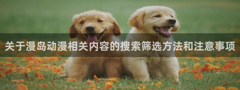 奇漫屋热门新作:关于漫岛动漫相关内容的搜索筛选方法和注意事项配图